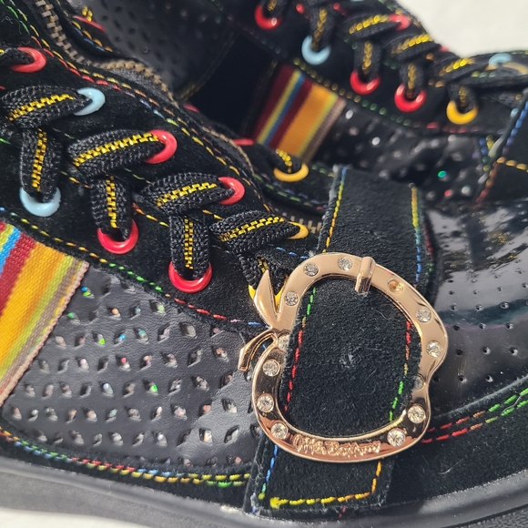 Apple Bottoms high top sneakers-Y2K- Womens size 8- Rare - Picture 7 of 10